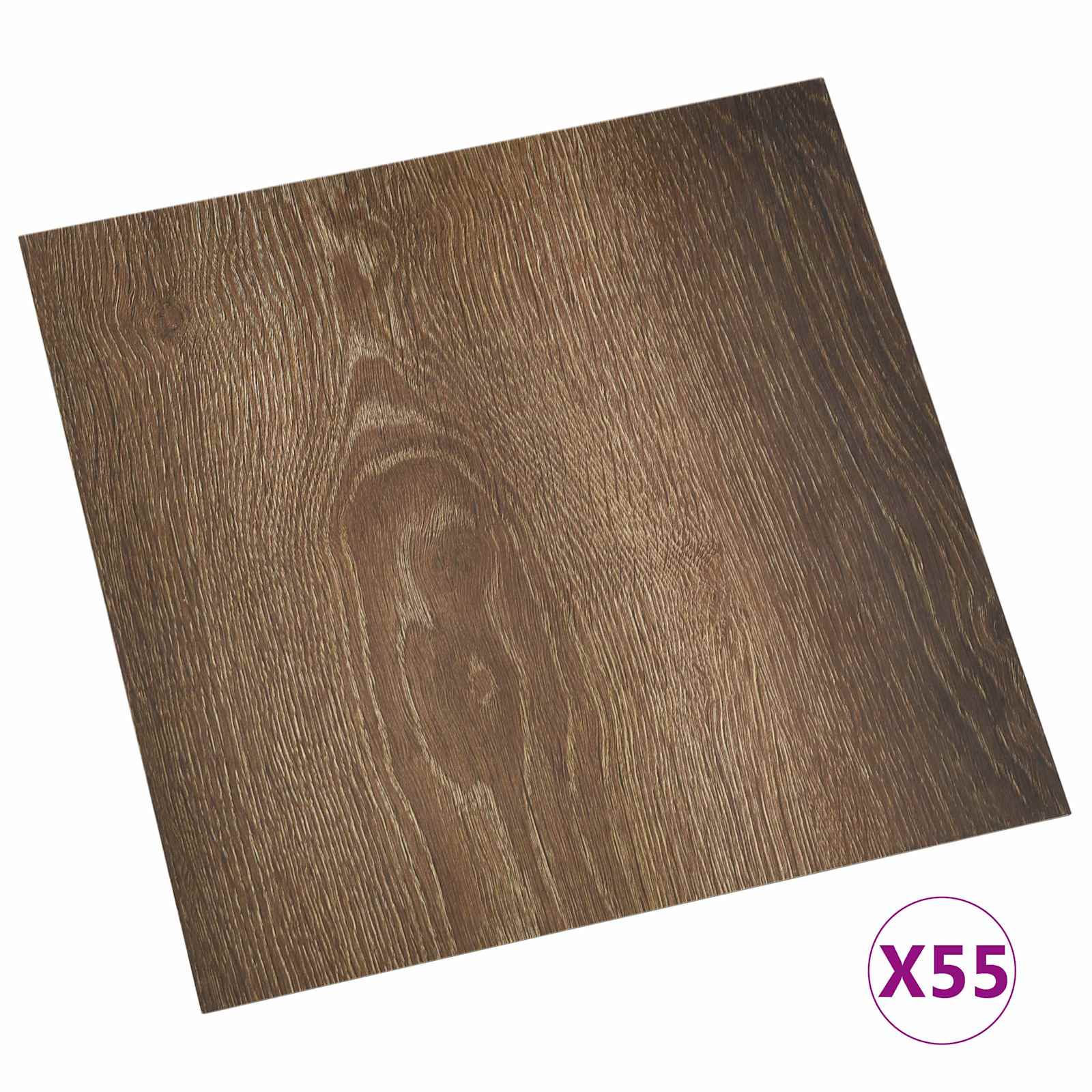 Bodenplanken 55 pcs Schwarz 5,11 m² PVC