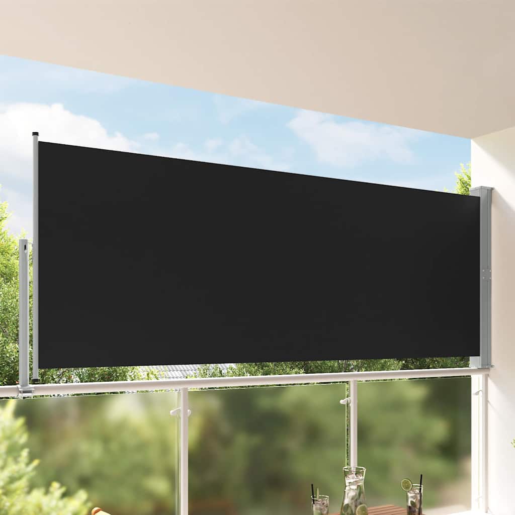 Seitenmarkise 60 x 300 cm 100% Polyester Eisen Stahl