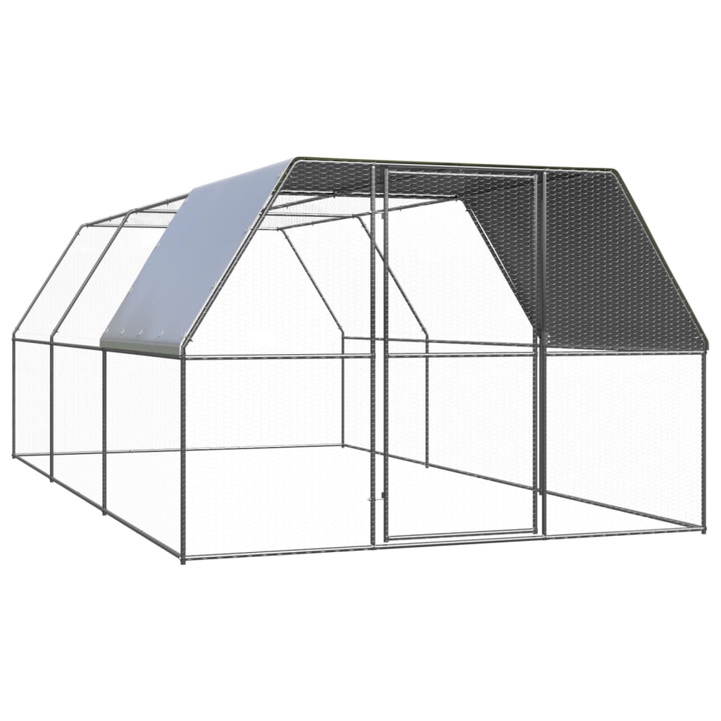 Outdoor-Hühnerkäfig 2x2x2 m Verzinkter Stahl