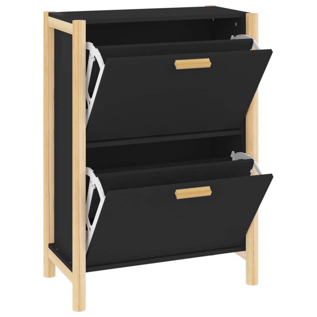 Schuhschrank Weiß 57,5x33x80 cm Holzwerkstoff