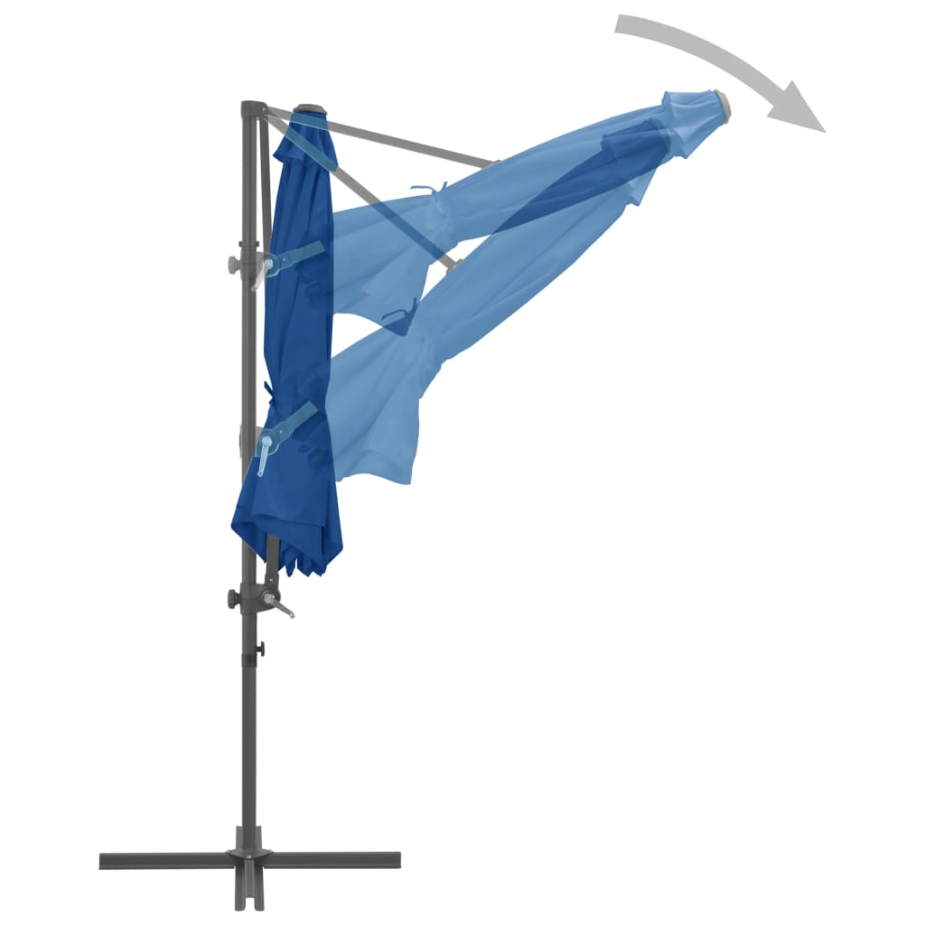 Ampelschirm mit Stahl-Mast 250x250 cm Bordeauxrot
