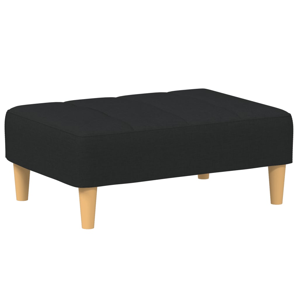 Fußhocker Hellgrau 77x55x31 cm Stoff