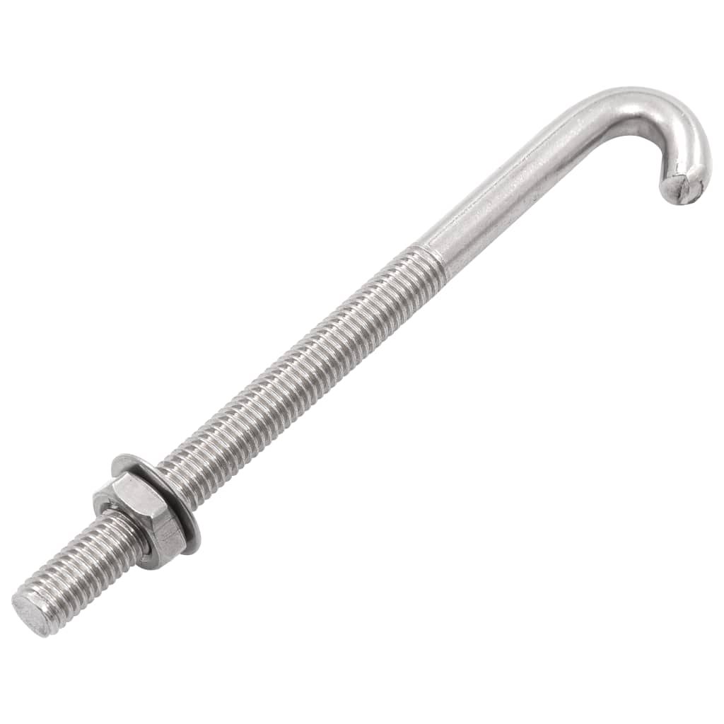 J-Ankerschraube mit Mutter Unterlegscheibe 25 Sets M8 x 100 mm