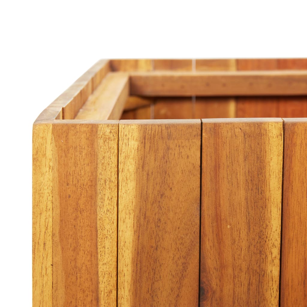 Garten-Hochbeet 24,5x24,5x25 cm Massivholz Akazie