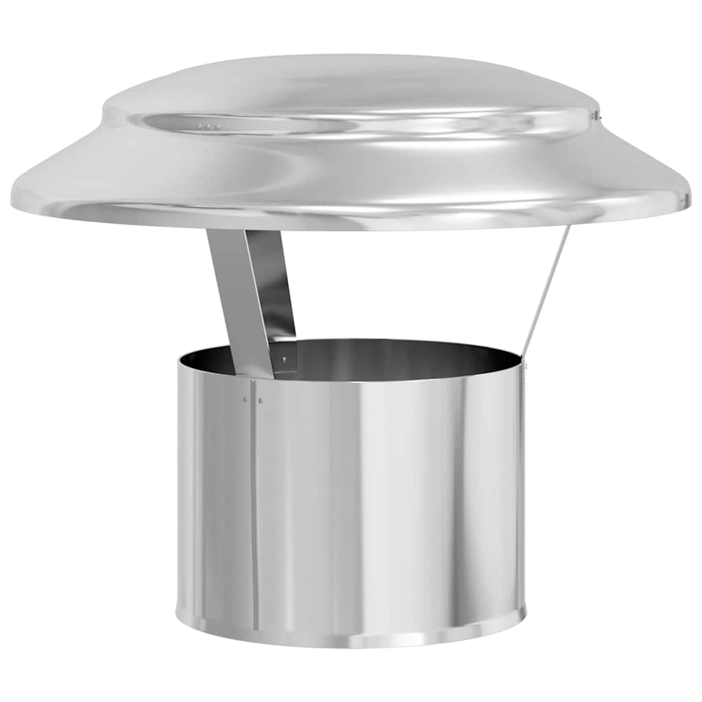 Regenabdeckung Schornstein Silber 20 x 20 x 18 cm Edelstahl