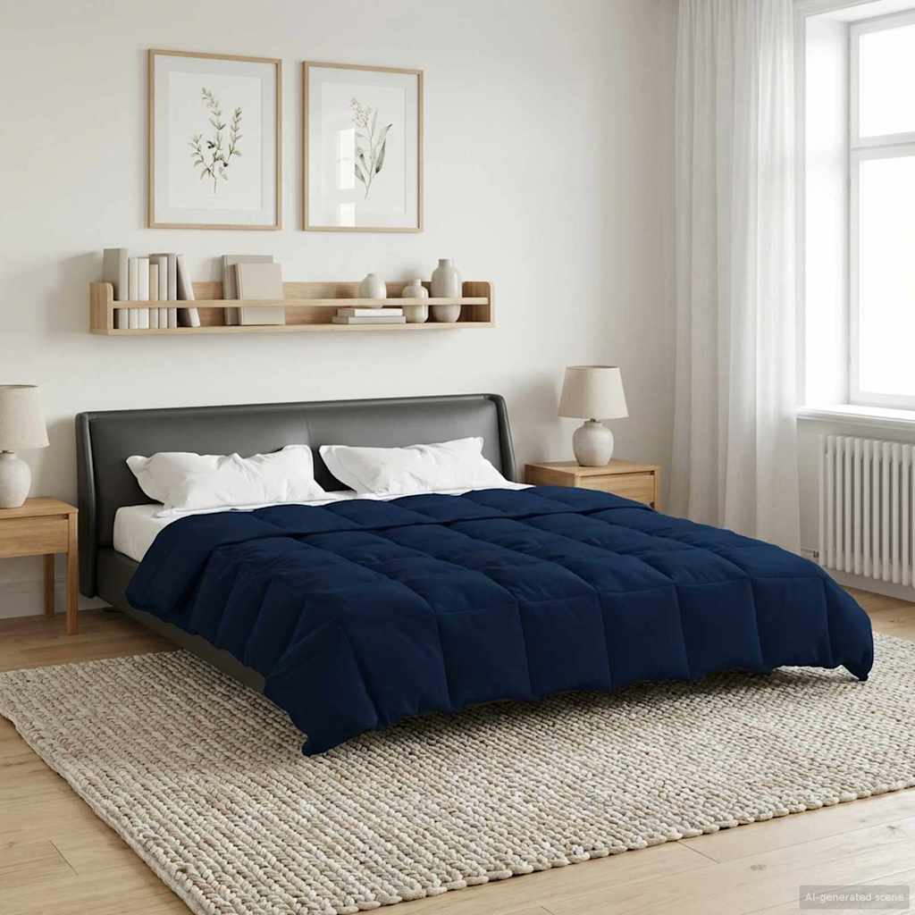 Ganzjahresbettdecke Anthrazit 135 x 200 cm Mikrofaser