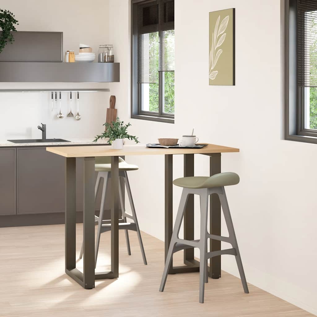 Couchtischbeine T-Form 2 Stk. Schwarz 30x25x(30-31) cm Stahl