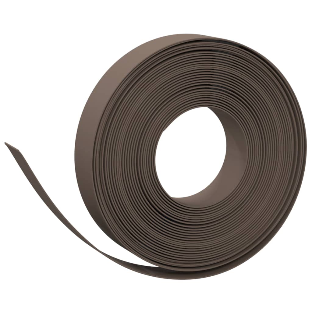 Gartenumrandung 25 m 10 cm PE Grau
