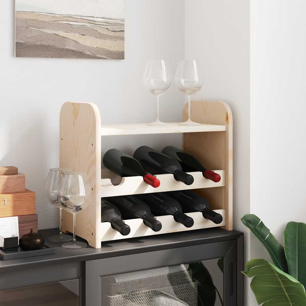 Weinregal 33x25x37 cm Massivholz Kiefer
