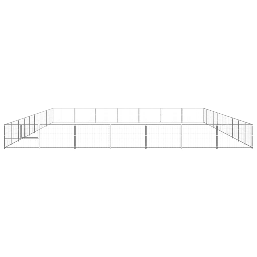 Hundezwinger Schwarz 4 m² Stahl