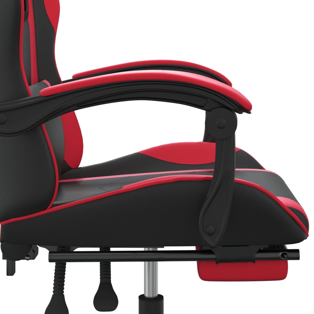 Gaming-Stuhl Drehbar Schwarz und Grün Kunstleder