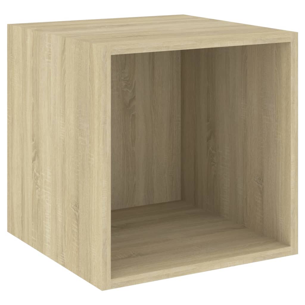 Wandschränke 2 Stk. Weiß 37x37x37 cm Holzwerkstoff