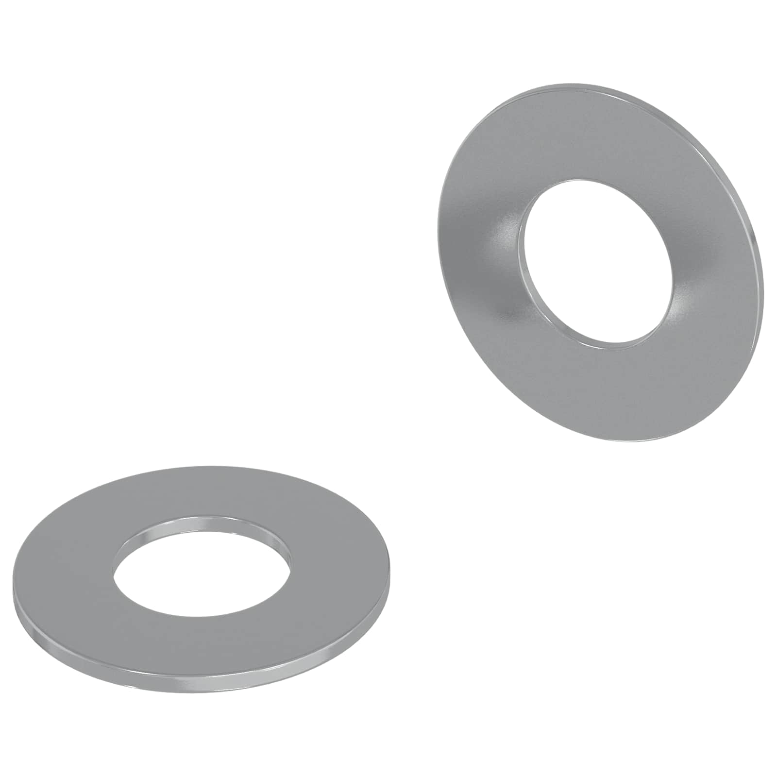 Unterlegscheiben 2 pcs Silber 10 x 10 x 0,8 mm Eisen