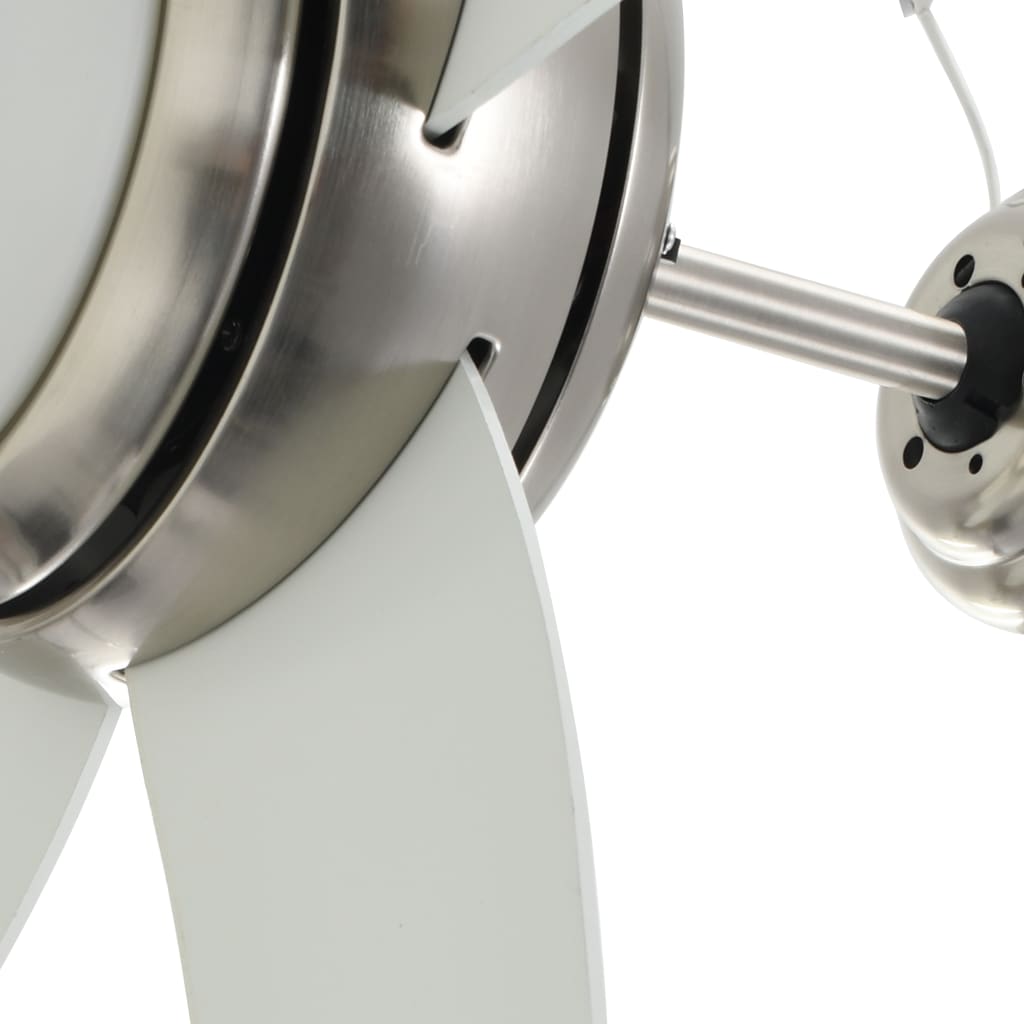 Deckenventilator mit Licht und Fernbedienung Ø 130 cm Weiß