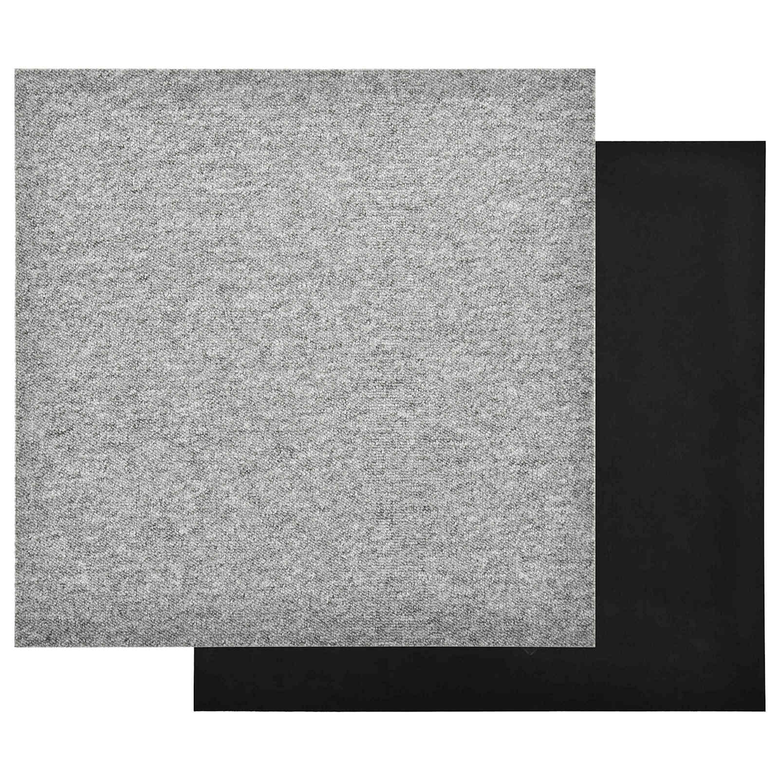 Teppich 20 pcs Gestreiftes Anthrazit 50 x 50 cm