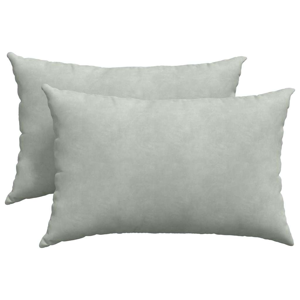 Sofakissen 2 Stück Blau 50 x 30 cm Cordstoff