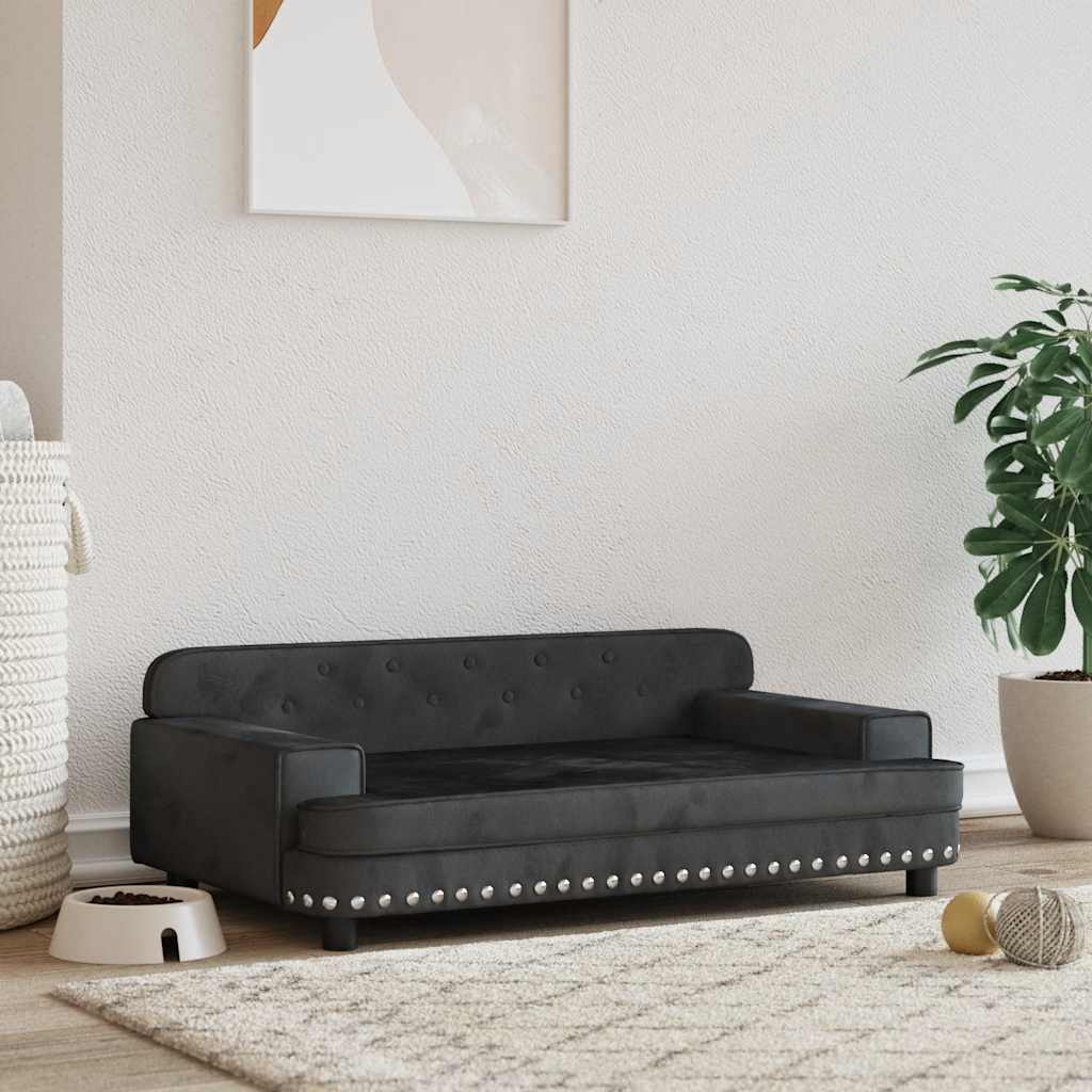 Hundebett Rosa 90x53x30 cm Samt