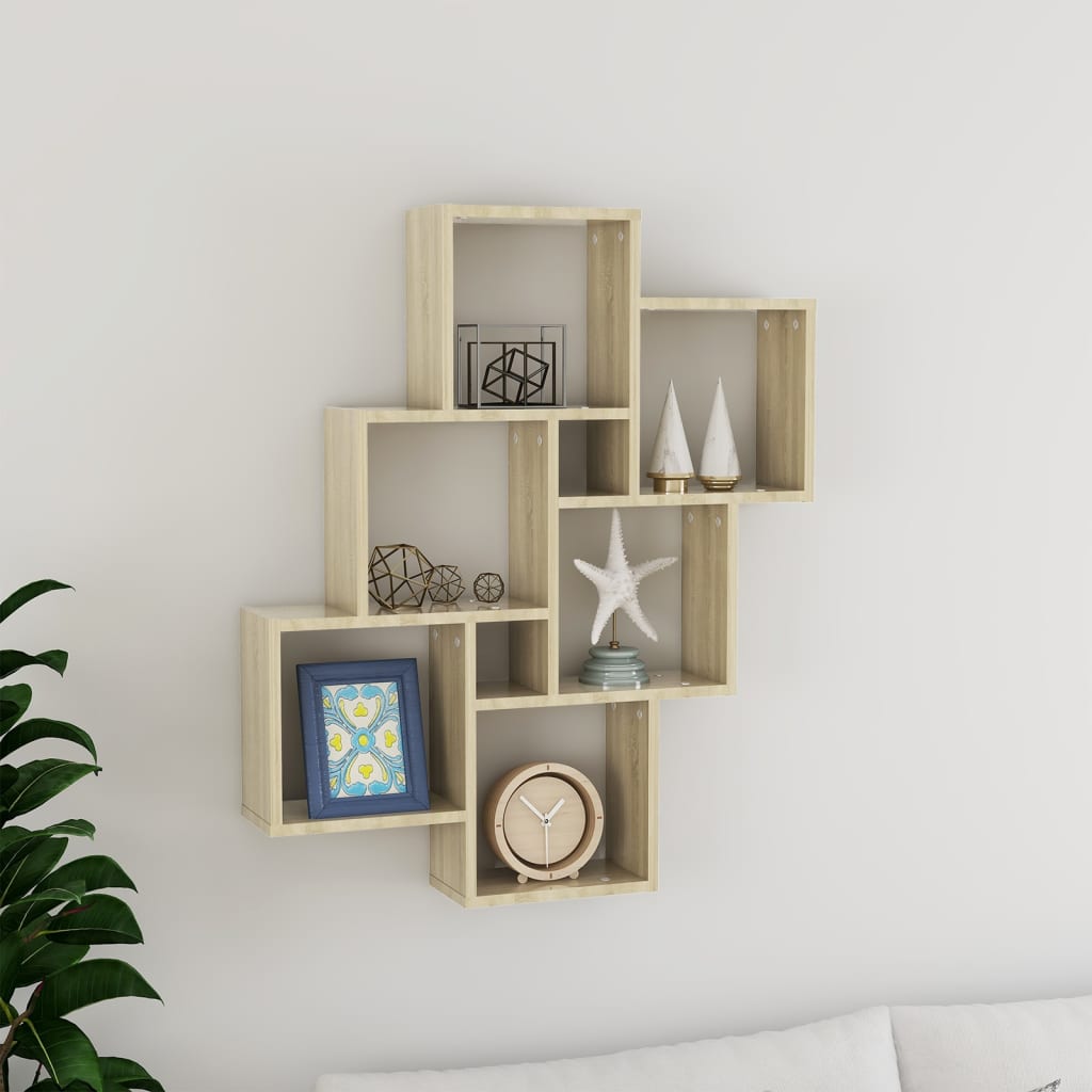 Würfelregal Weiß 78x15x93 cm Holzwerkstoff