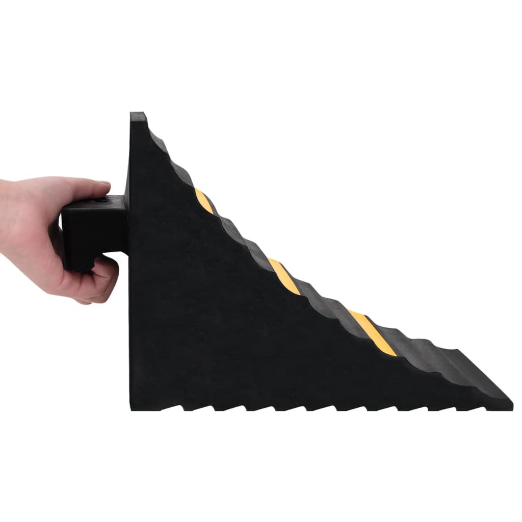 Unterlegkeile 4 Stk. 16x9x9 cm Gummi