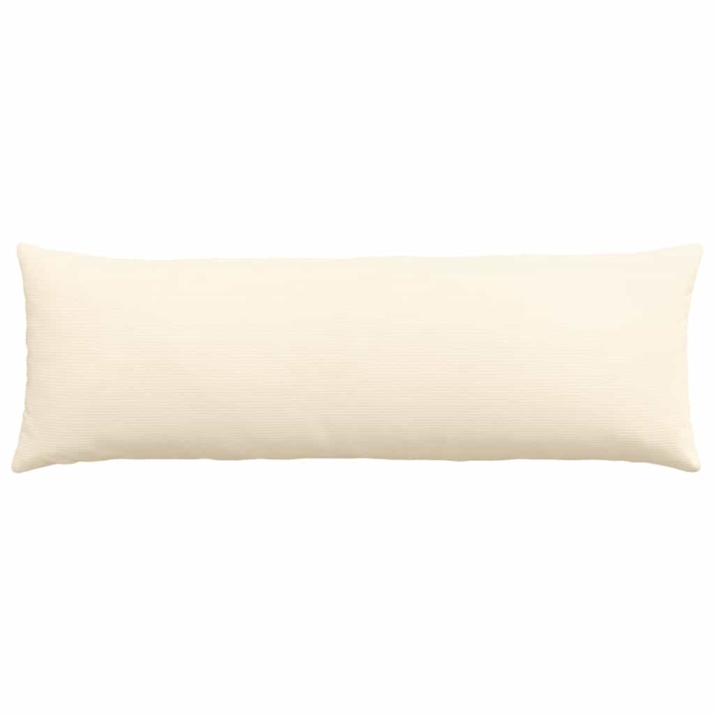 Sofakissen 2 Stück Hellgrau 50 x 30 cm Cordstoff