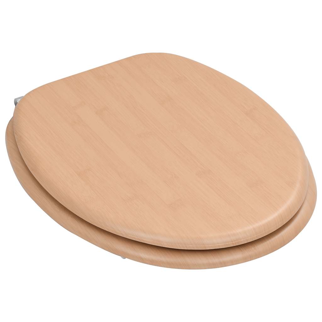 Toilettensitz MDF Deckel Schlichtes Design Weiß
