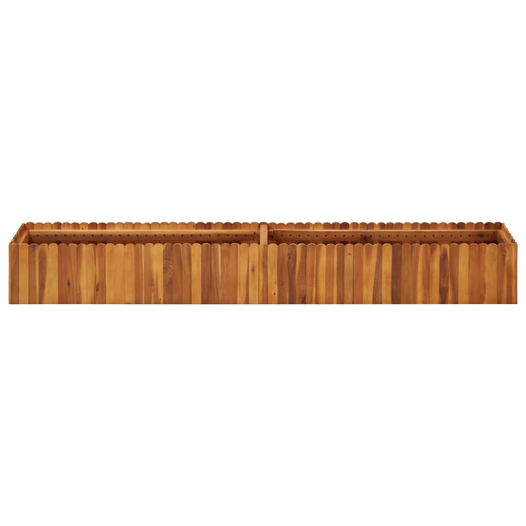Garten-Hochbeet 50 x 30 x 25 cm Massivholz Akazie