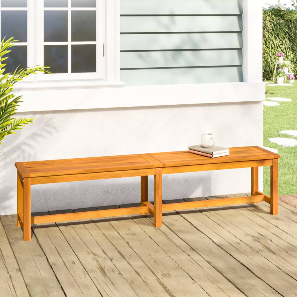 Gartenbank 110x35x45 cm Massivholz Akazie