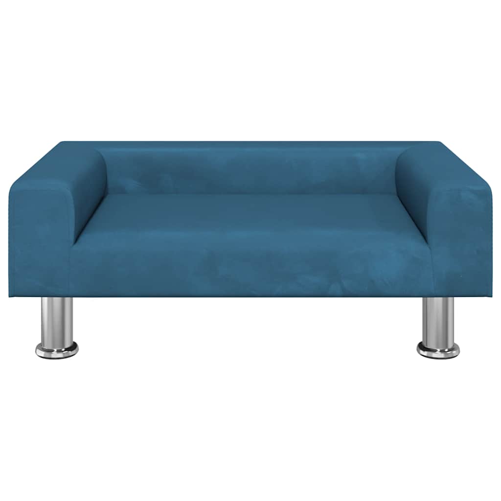 Kindersofa Blau 70x45x26,5 cm Samt