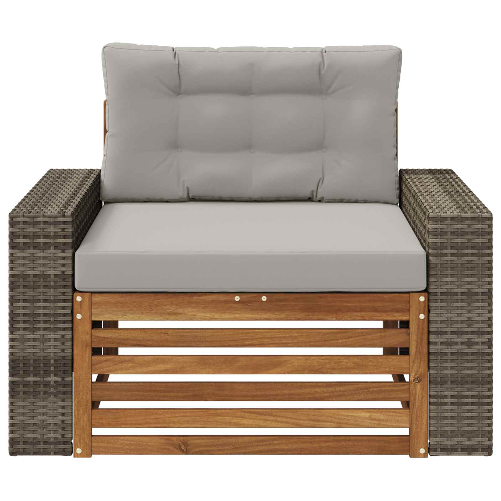2 Stück Outdoor-Sofa Natur