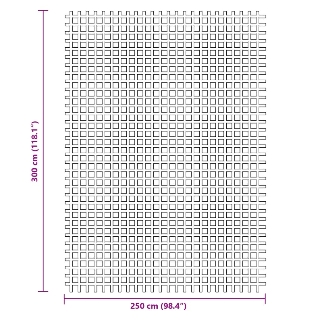 Zeltteppich Anthrazit 4x2 m
