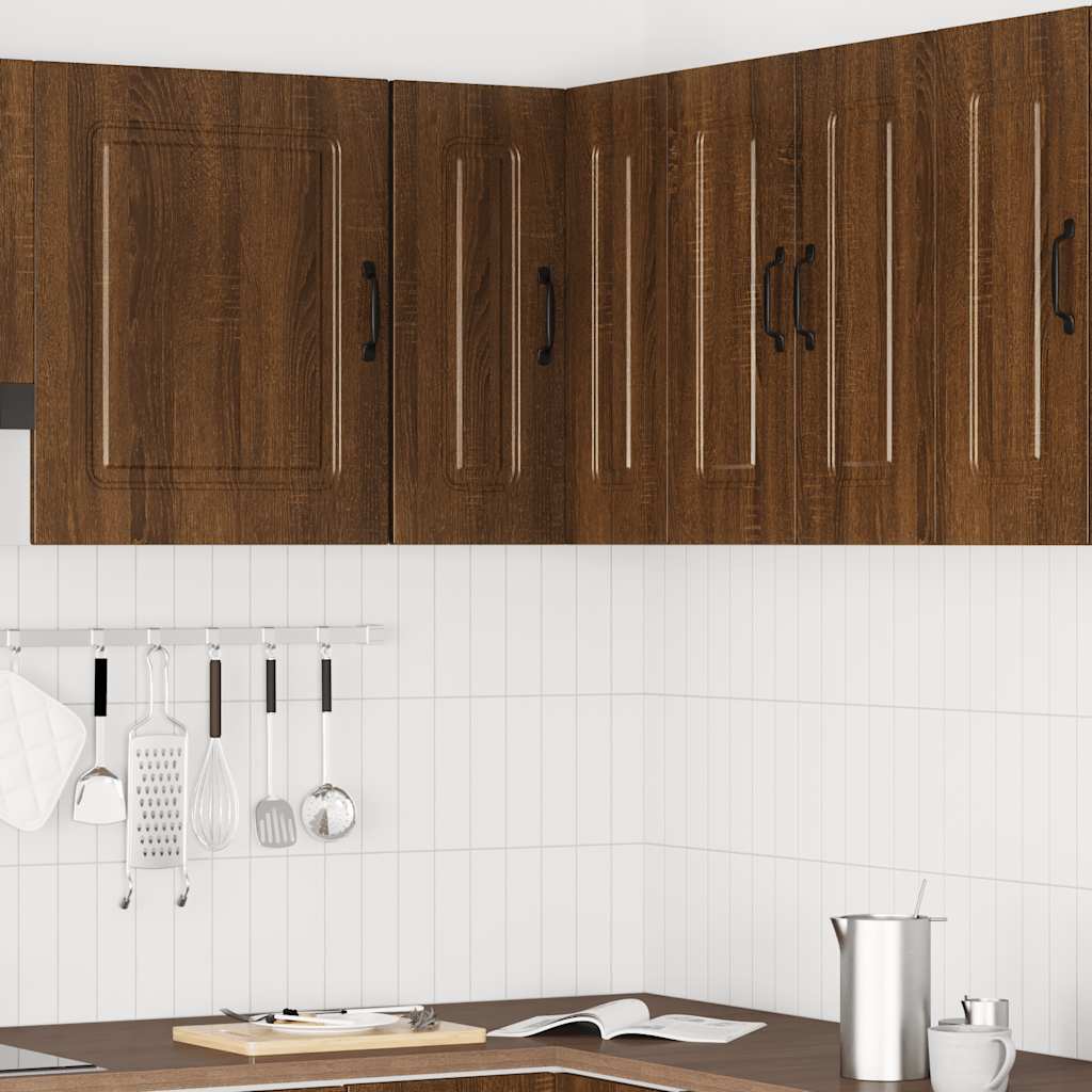 Herdumbauschränke 2 Stk. Kalmar Weiß Holzwerkstoff