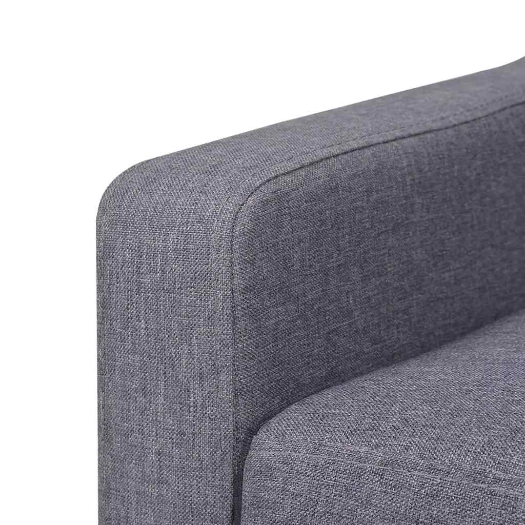 2-Sitzer Sofa Stoff Cremeweiß