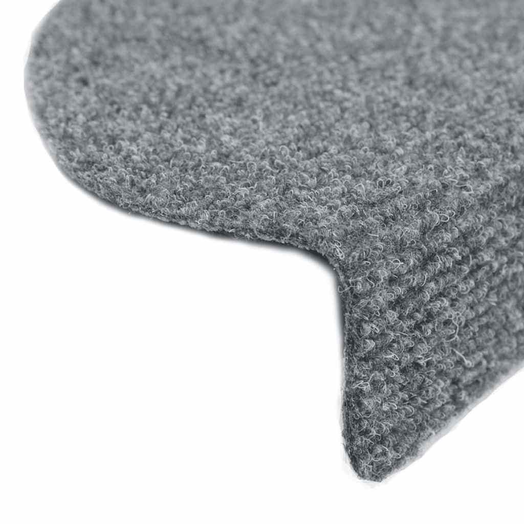 Stufenmatten Selbstklebend 15 Stk. 56x17x3 cm Hellbraun Halbrund