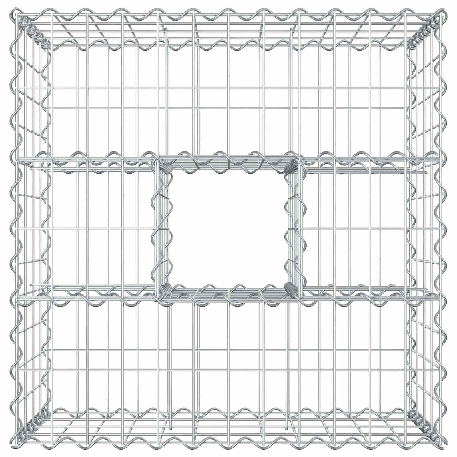 Gabionen Hochbeet Silber