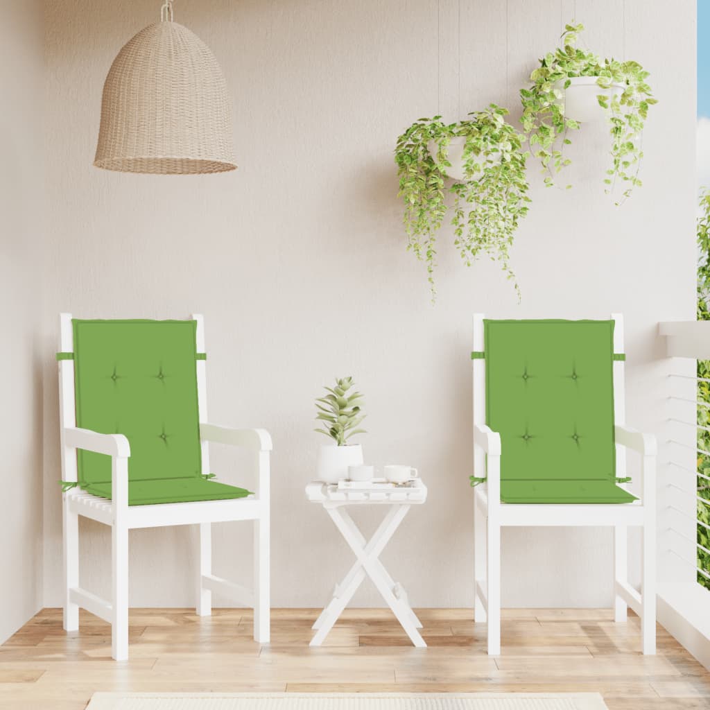 Niedriglehner-Auflagen 2 Stk Melange Anthrazit 100x50x7cm Stoff