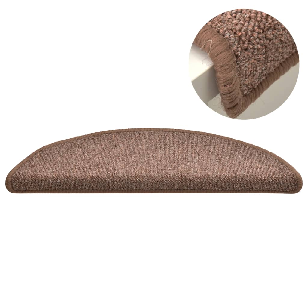 Stufenmatten 15 Stk. 56x17x3 cm Anthrazit Halbrund