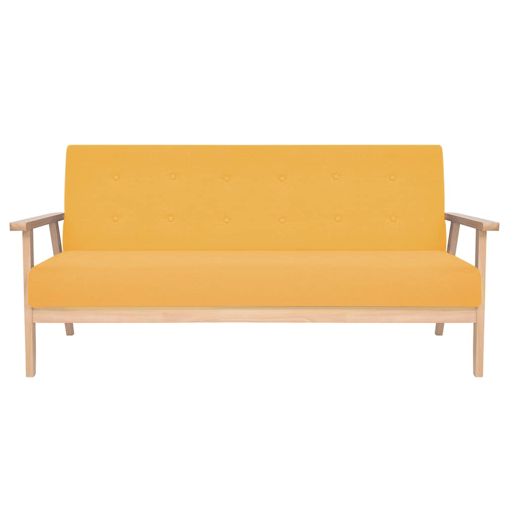 2-Sitzer-Sofa Stoff Hellgrau