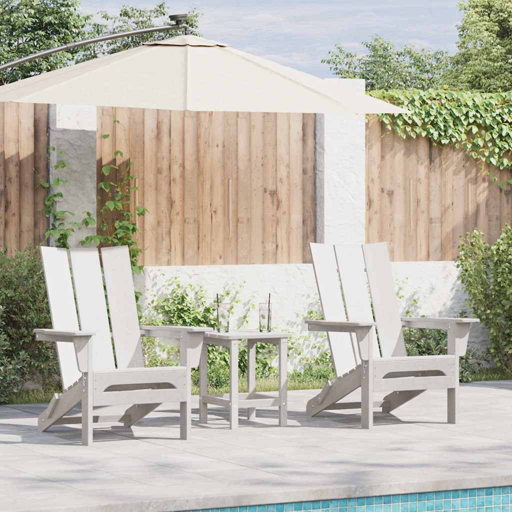 Gartenstuhl 2 pcs Weiß 80,5 x 74,5 x 92 cm Polyethylen