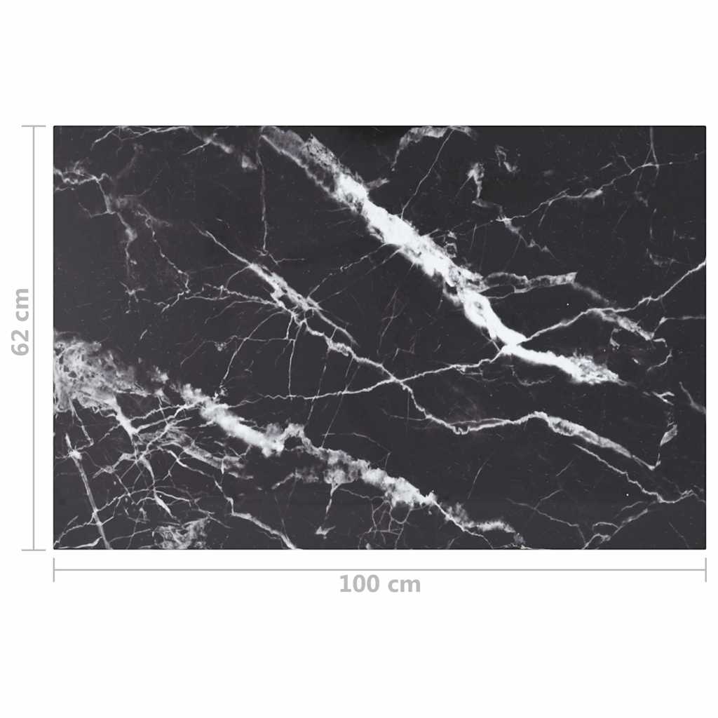 Tischplatte aus gehärtetem Glas quadratisch 700x700 mm