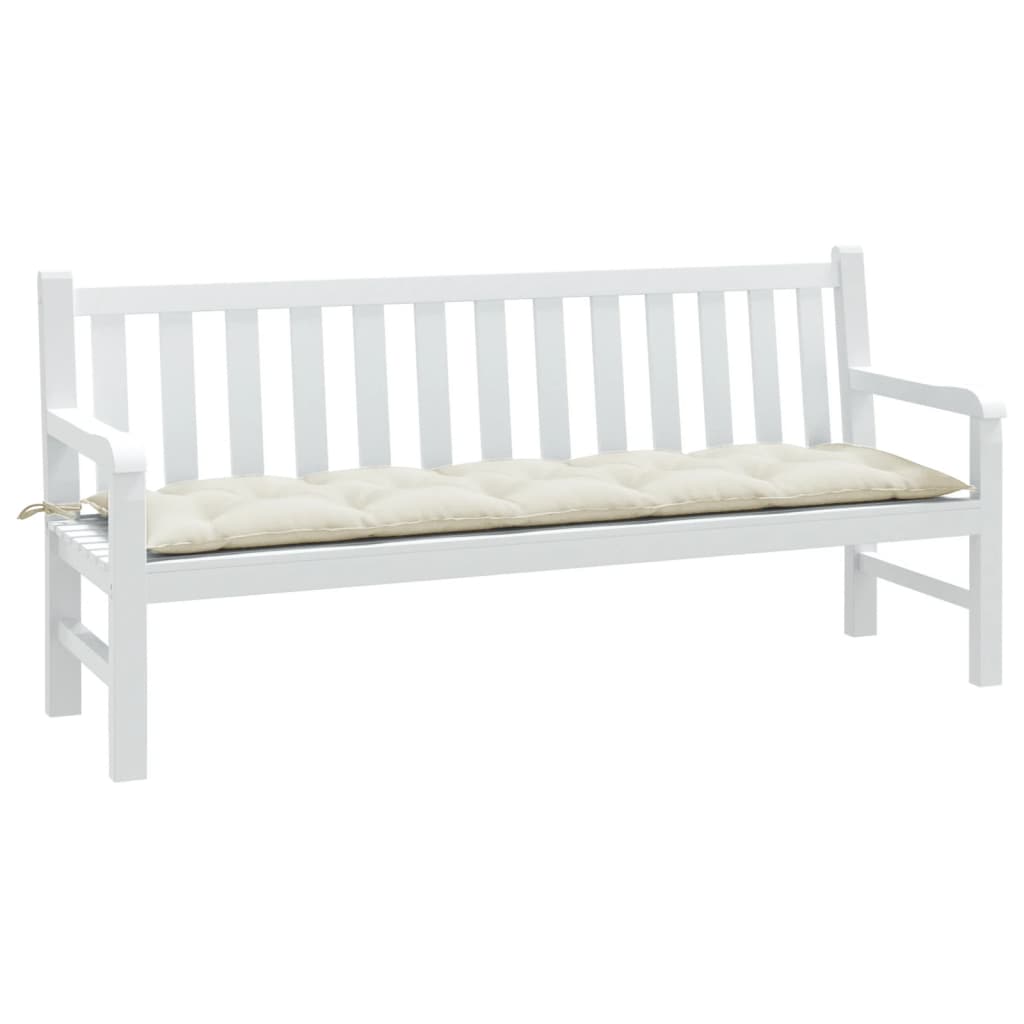 Gartenbank-Auflage Melange Anthrazit 100x50x7 cm Stoff