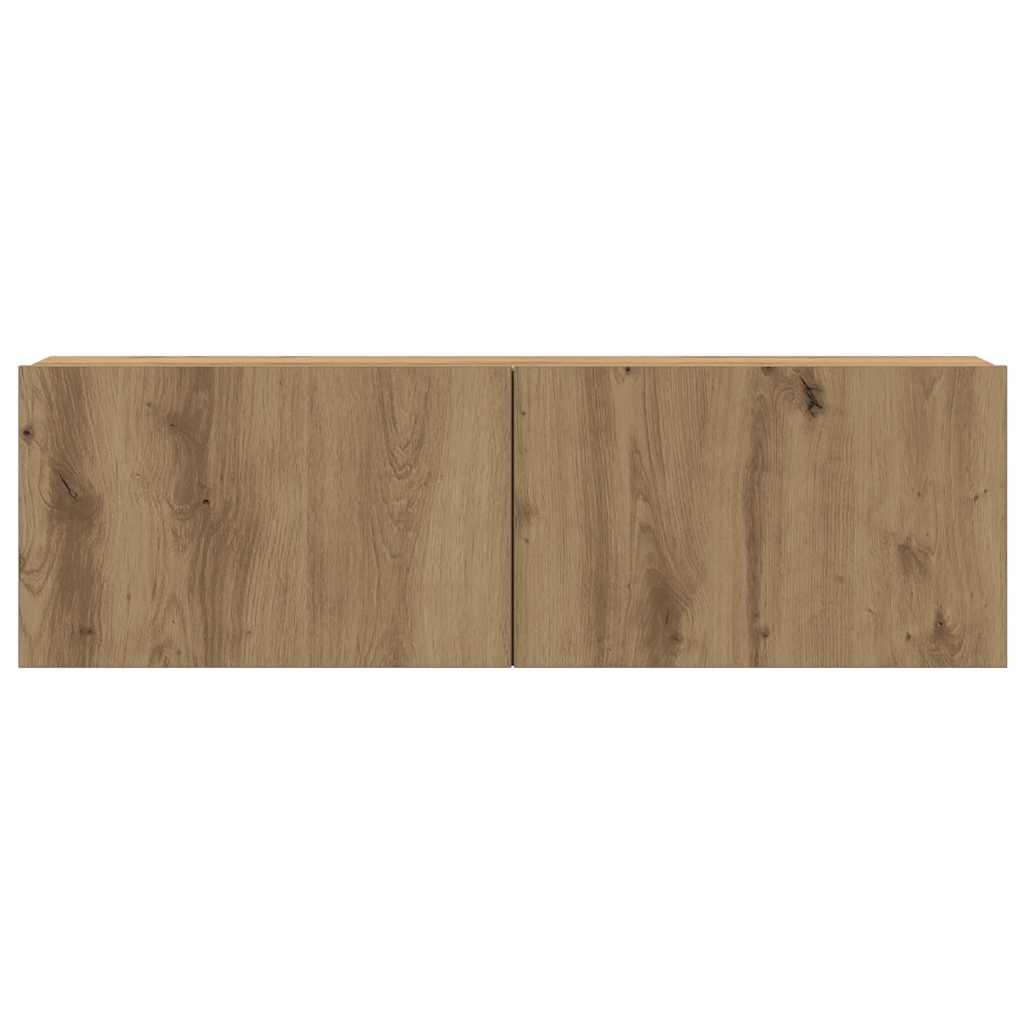 4-tlg. TV-Schrank-Set Weiß Holzwerkstoff