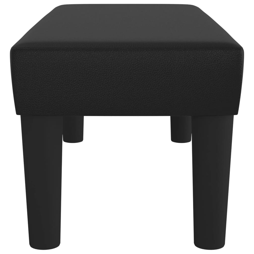 Sitzbank Grau 70x30x30 cm Kunstleder