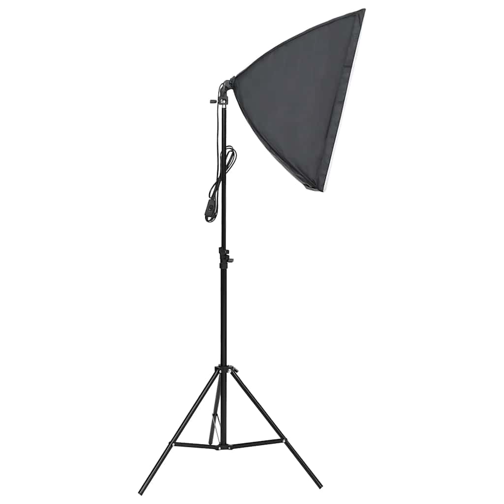 Fotostudio-Set 5 farbige Hintergründe & 2 Softboxen