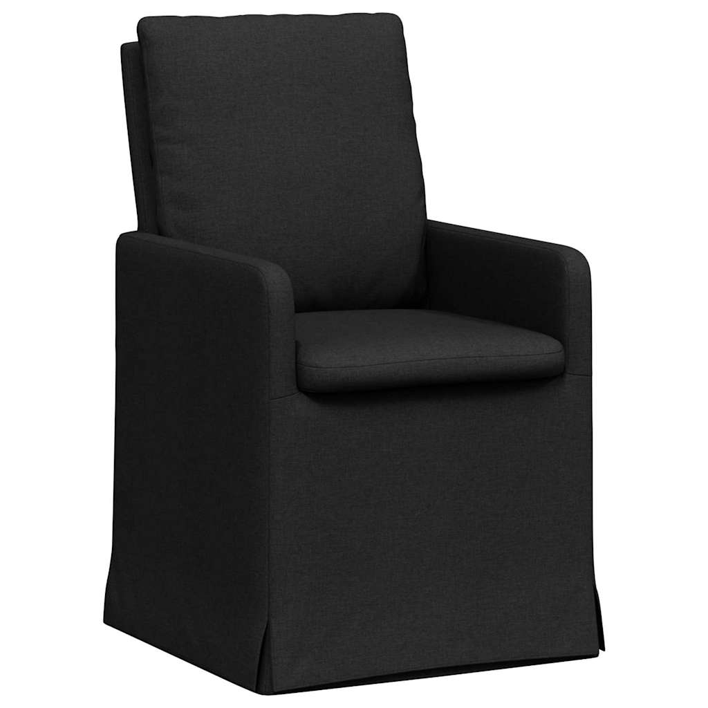 Esszimmerstühle 2 pcs Hellgrau 57 x 67 x 98 cm Stoff