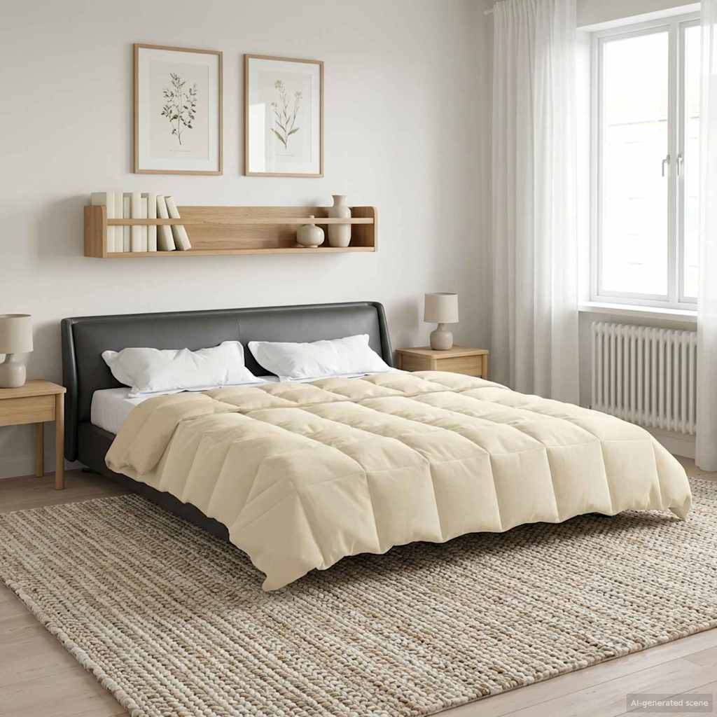 Sommerdecke Gesteppt Anthrazit 135 x 200 cm Mikrofaser