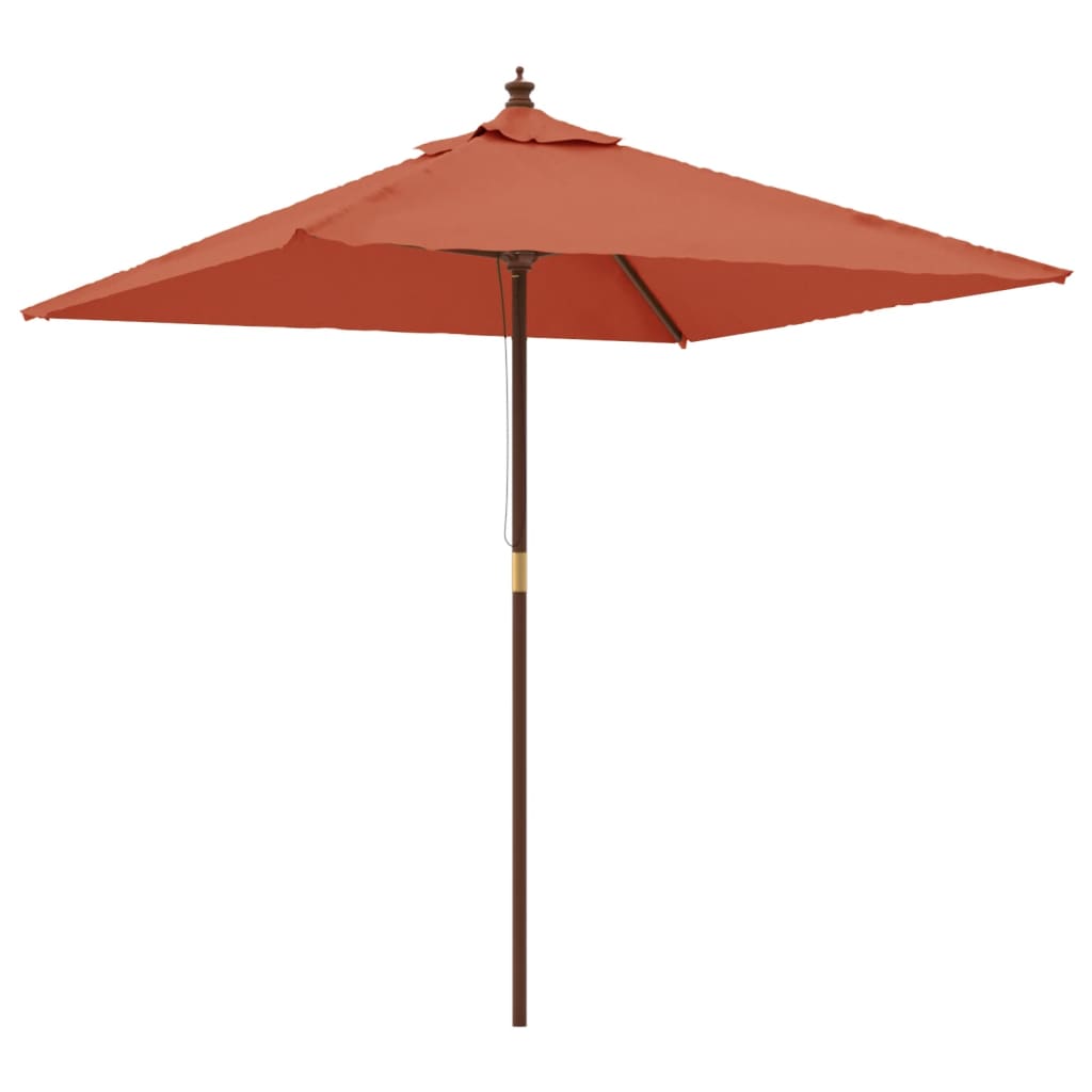Sonnenschirm mit Holzmast Sandfarben 198x198x231 cm