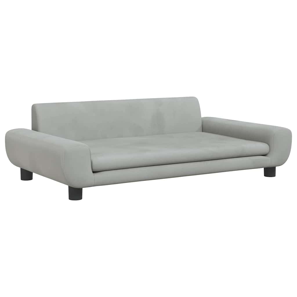 Hundebett Blau 100x54x33 cm Samt