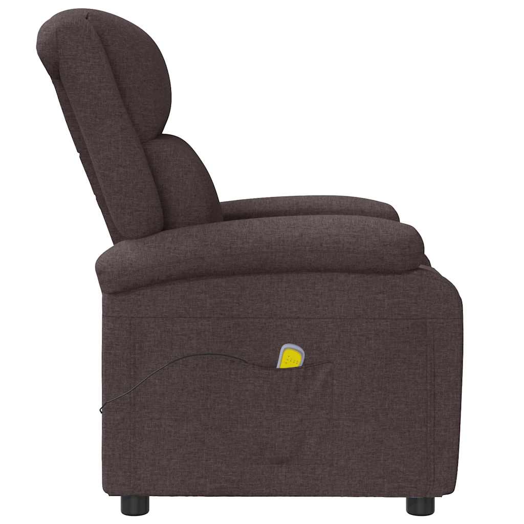Massagesessel Hellgrau Stoff
