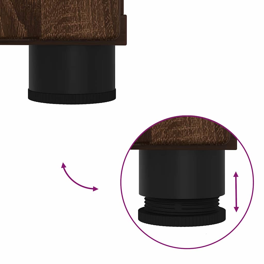 Badezimmermöbel-Set mit Tür 2 pcs Weiß Holzwerkstoff & Metall