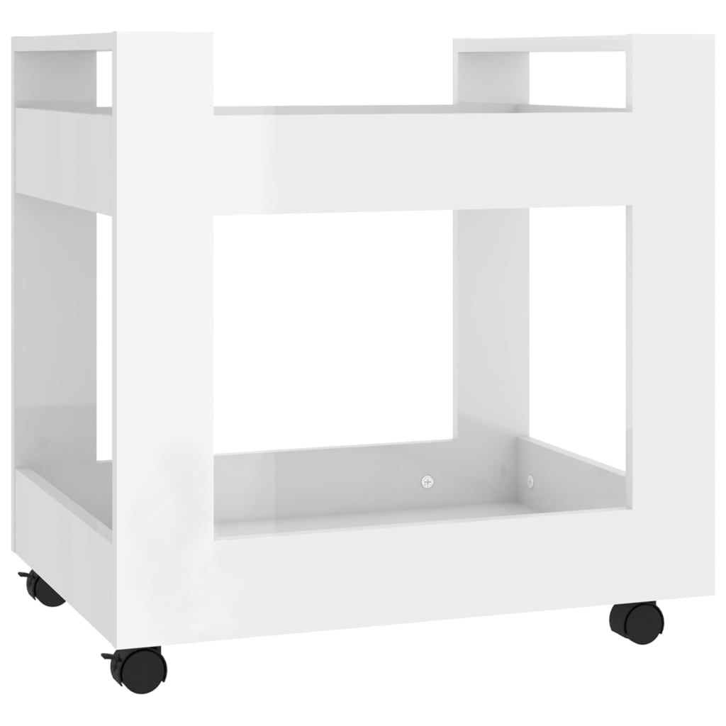 Bürowagen Weiß 60x45x60 cm Holzwerkstoff